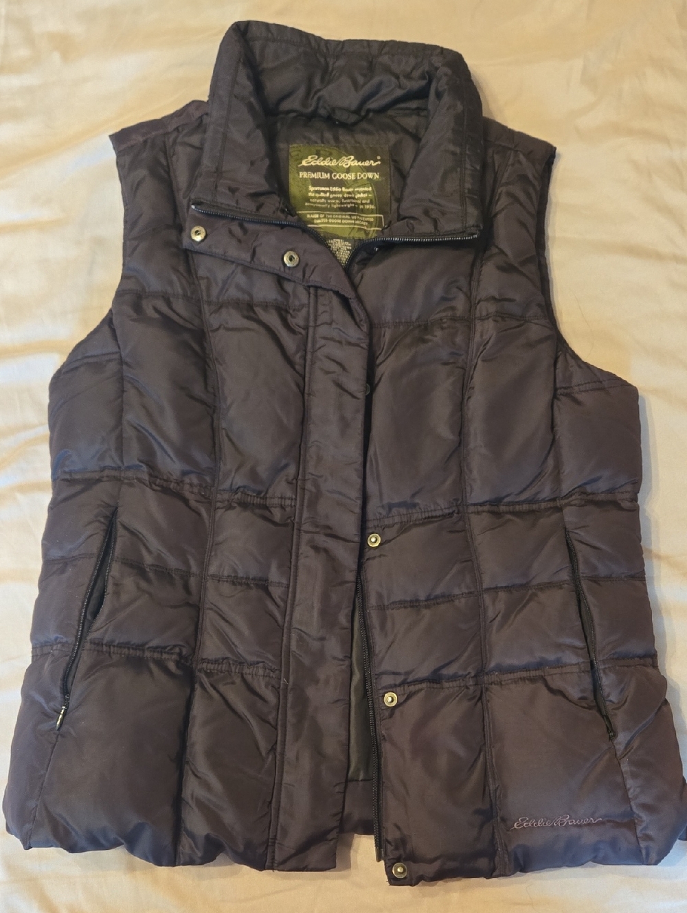 Eddie Bauer Women's Quilted Goose Down Vest - Deep Navy
